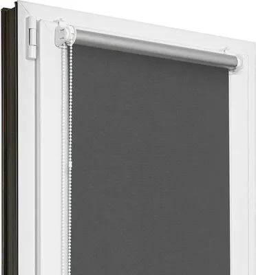 Produktbild von Estika Verdunklungsrollo ohne bohren - 85 x 220 cm - Dunkelgrau - Thermorollo