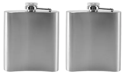 Productafbeelding van Solidchoice - Heupfles - Set van 2 - Lekvrije Pocketfles voor Dranken