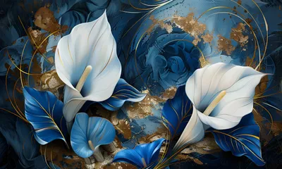 Produktbild von Heizkörperverkleidung Heizkörperverkleidung für das Wohnzimmer Blumen Callas 60x100