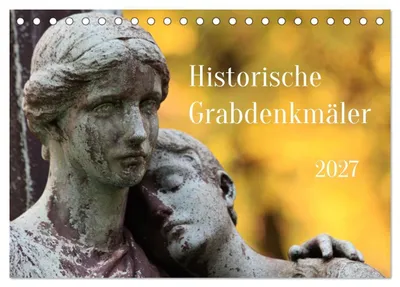 Produktbild von Alte Grabdenkmäler (Tischkalender 2027 DIN A5 quer), CALVENDO Monatskalender