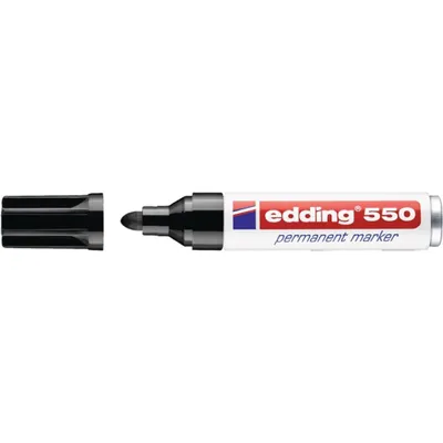 Zdjęcie produktu dla Edding 550, Czarny, Czarny, Biały, 3 mm, 4 mm, Blister, 1 szt.
