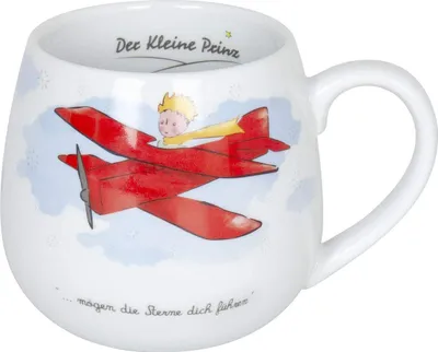 Kuschelbecher Le Petit Prince - Flugzeug, 400 ml, Porzellan