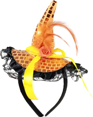 Image de Bandeau Orange Sorcière Enfant