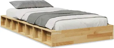 Zdjęcie produktu dla vidaXL Łóżko z litego drewna bez materaca 90x200 cm drewno dębowe