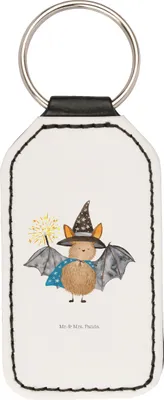 Produktbild von Mr. & Mrs. Panda schlüssel anhänger Fledermaus Zauberer - Weiß - Geschenk, für, Fledermäuse, Lustige Sprüche, schlüsselbund, Taschenanhänger, Frauen, Magier, Reinsteigern
