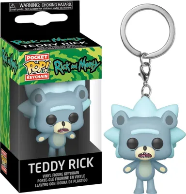 Produktbild von Rick and Morty - Teddy Rick  - Schlüsselanhänger Funko Pocket POP! Keychain
