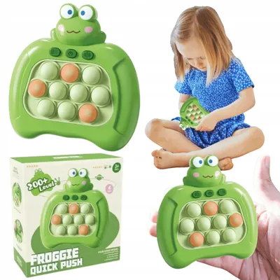 Produktbild von NORIMPEX Elektronisches Pop It Frosch Geschicklichkeitsspiel Antistress