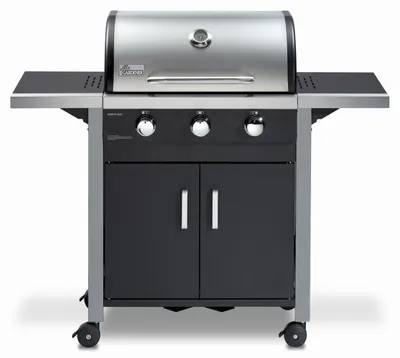 Produktbild von Mr. GARDENER Gasgrill-Wagen „NORTH BAY 3“, 3 Brenner, 9,6 kW, Grillfläche: 61 x 42 cm