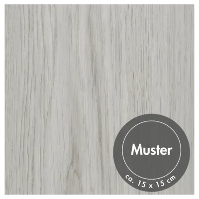 Produktbild von Vinylboden Muster selbstklebend 4,46 m² Eicheoptik Hellgrau PVC Planken Bodenbelag