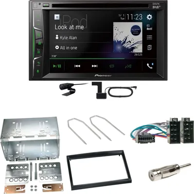 Produktbild von Pioneer AVH-A3200DAB Bluetooth DAB CD Einbauset für Peugeot 307 Citroen C2 C3