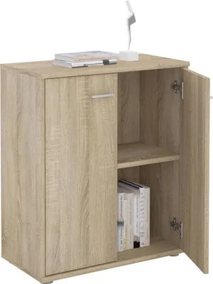 Produktbild von Kommode Sideboard Schrank TOMMY in Sonoma Eiche, Anrichte mit 2 Türen inklusive Einlegeboden