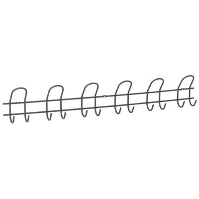 Obrázek produktu pro Walteco Věšáková lišta 795x135mm, 6 dvojháků, šedá