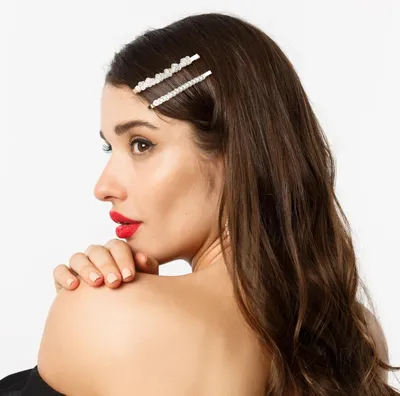 Produktbild von Elegante Perlenhaarnadeln - Set mit 10 Stück - Französische Perlen - Brauthaarnadeln - Süße Kopfbedeckungen - Dekorative Haaraccessoires - Hochzeit - Frauen - Mädchen.