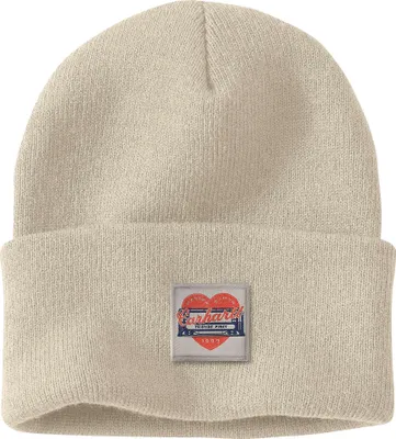 Produktbild von Carhartt Damen Mütze Knit Heart Patch Beanie | 107409, Farbe:oat milk, Größe:OS