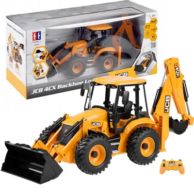 Produktbild von Lebula ferngesteuertes Auto, RC-Auto, Bagger, JCB, Metallfahrzeug, gelb