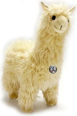 Produktbild von Alpaka Kuscheltier Lama cremeweiss PREMIUM Plüschtier Neuwelt Kamel YUKI