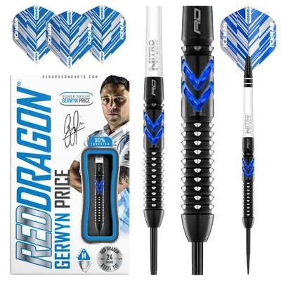 Produktbild von Red Dragon Gerwyn Price Blue Ice SE 90% - Steeldarts
