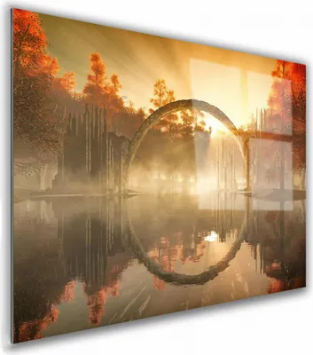 Zdjęcie produktu dla OBRAZ NA SZKLE PROSTOKĄTNY 30x20cm 113 Jezioro