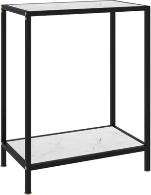 Obrázek produktu pro Konzolový stolek bílý 60 x 35 x 75 cm tvrzené sklo