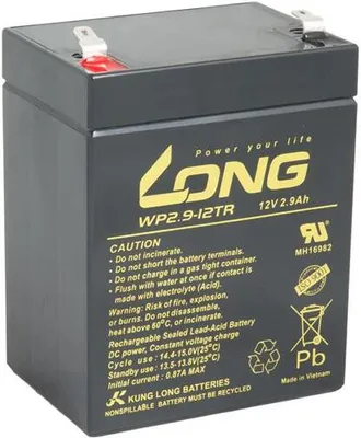 Zdjęcie produktu dla Avacom Long 12V 2,9Ah Lead-Acid Battery F1 (Wp2,9-12Tr)