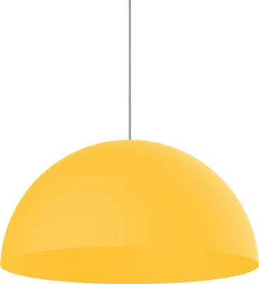 Produktbild von Pendelleuchte Cassis, moderner Halbkugel-Lampenschirm aus mattem Metall, in 40 oder 60 cm Durchmesser, E27-Fassung