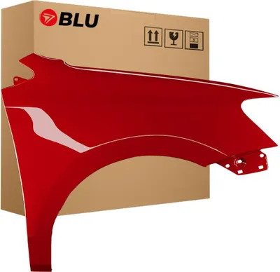 Image de BLU Aile Compatible avec VW Volkswagen Polo 6R1 LY3D Droite Rot TornadoRot | 2009-2017 | Avant | Peint| Prêt à Monter | Galvanisé