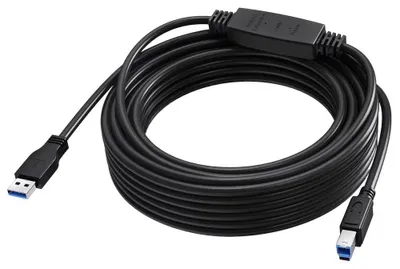 Produktbild von Vision TC 10MUSB3.0+/BL, 10 m, USB C, USB B, USB 3.2 Gen 1 (3.1 Gen 1), 5 Gbit/s, Schwarz