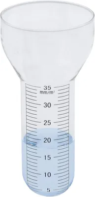 Produktbild von Ersatzglas für Regenmesser XXL mit Skala - 17 x 8 cm - Niederschlagsmesser für Wetterstation