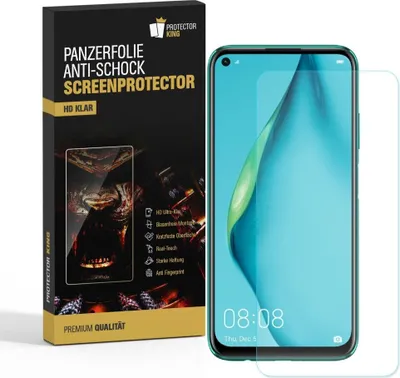 Produktbild von 2x Panzerfolie für Huawei P40 Lite ANTI-SHOCK Displayschutz Schutzfolie HD-KLAR PET Kunststoff