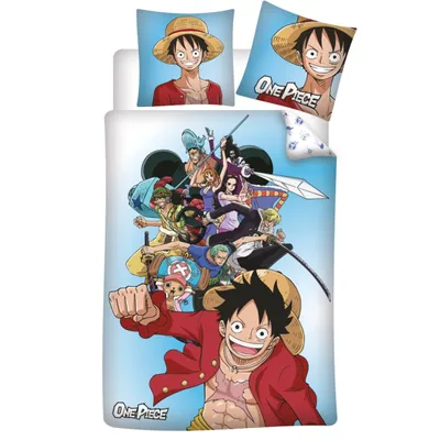 Obrázok produktu pre Anime One Piece Luffy Detské posteľné prádlo z mikrovlákna 2ks Set 135/140x200 Set