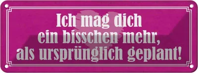 Produktbild von vianmo Blechschild 10x27 cm mag dich mehr als ursprünglich Dekoration Spruch Zitat