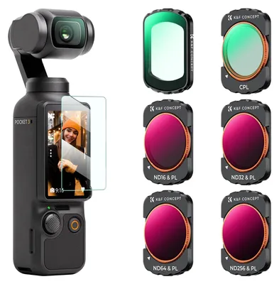 Produktbild von K&F CONCEPT 6er Filter Set kompatibel mit DJI Osmo Pocket 4/3