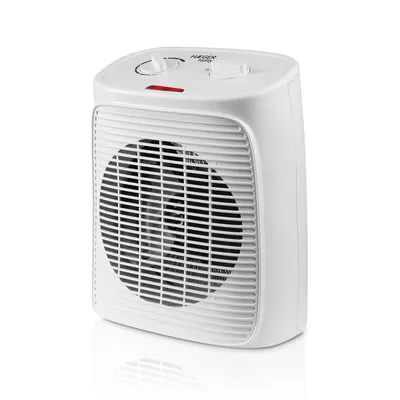 Productafbeelding van Haeger FH-200.014A, Elektrische keramische verwarming met ventilator, Voor binnen gebruik, Vloermodel, Wit, Kunststof, Draaibaar