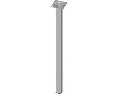 Obrázek produktu pro Nábytková noha hranatá 25x25x500 mm bílý hliník