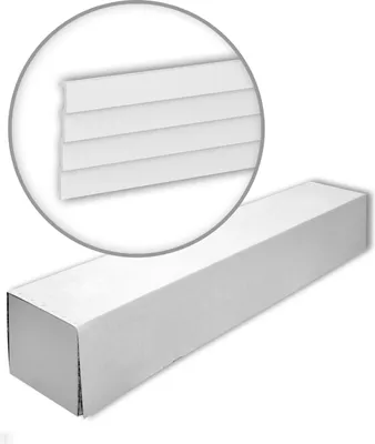 Productafbeelding van Profhome 659805-box 1 doos 4 lijsten 3d muurpaneel Muurbekleding | 8 m