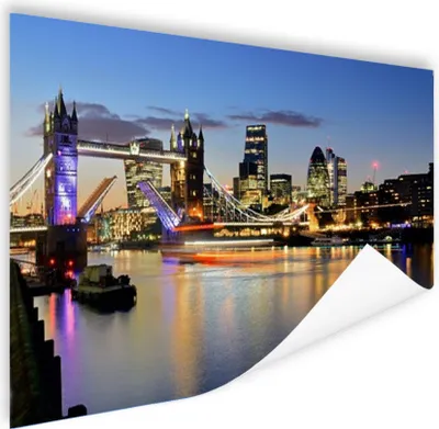 Produktbild von MuchoWow® Poster London - Tower Bridge - England 90x60 cm - Schlafzimmer