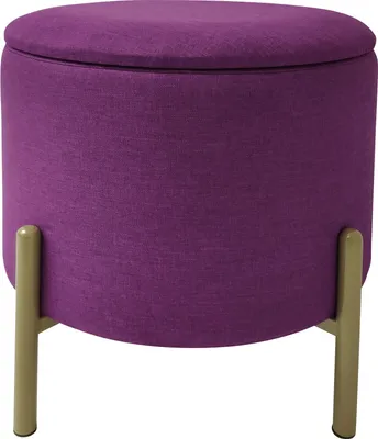 Produktbild von ECHTWERK Sitzhocker Logan mit hochwertigem Oberflächenbezug aus Polyester, Aufbewahrungsfunktion, 40 x 40 x 40 cm, bis 150 kg, Beere, EW-RH-0431B