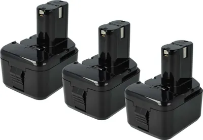 Produktbild von vhbw 3x Akku kompatibel mit Hitachi WR 12DMR Werkzeug (3300 mAh, NiMH, 12 V)