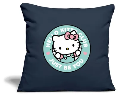 Produktbild von Spreadshirt Hello Club Kitty Just Be You Kissenbezug 45x45 cm, One size, Navy