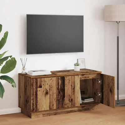 Immagine prodotto di Maison Exclusive - Mobile TV 100 x 38 x 49 cm, realizzato in legno massello e pannelli di legno