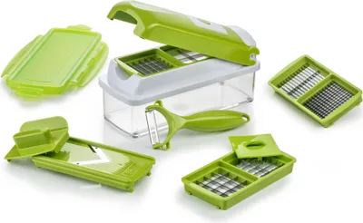 Produktbild von Genius Nicer Dicer Smart (10 Teile) Gemüseschneider zum Hobeln, Schneiden, Schälen, Würfeln & Schneiden; A33934