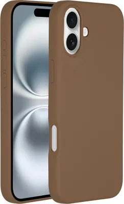 Immagine prodotto di Custodia in silicone liquido Accezz con MagSafe iPhone 16 - marrone chiaro