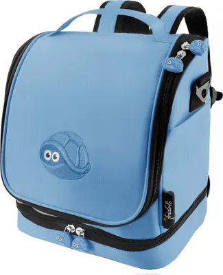 Produktbild von fridoli Kinderrucksack | Toniebox Tasche | blau | Akku Aufladen in der Tasche | bis zu 20 Toniefiguren | Das gesamte Zubehör aufgeräumt | Tonie Tasche
