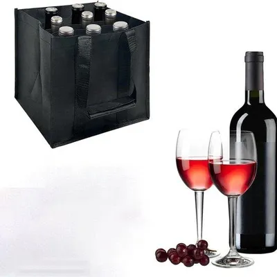 Immagine prodotto di Portabottiglie - portabottiglie - per 9 bottiglie - 27 cm x 27 cm x 27 cm - con divisori - acciaio