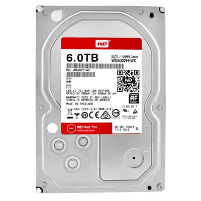 Produktbild von Western Digital Red Pro, 6 TB, 7200 RPM, 128 MB, 3.5", Serial ATA III