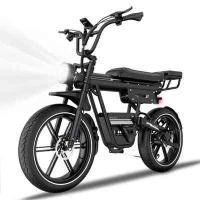 Produktbild von HITWAY E-Bike BK30 Elektrofahrrad mit 20" x 4.0" Fat Reifen, 48V 23,4Ah , 25 km/h Pedelec, 7-Gang, 80-150 km Reichweite, Federgabel, Unisex