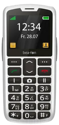 Produktbild von Beafon SL260 LTE - 4G, Silver Line, Großtastenklapphandy, silber-schwarz