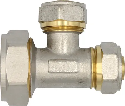 Produktbild von Klemmring Schraubfitting T-Stück reduziert 32x20x20 mm Verbundrohr