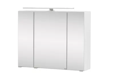 Obrázek produktu pro Spiegelschrank >Stockholm< in Matt Weiß - 80x64x20 (BxHxT)