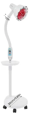 Image de Lampe chauffante infrarouge, réglable en hauteur, 10 réglages de température, BLANC